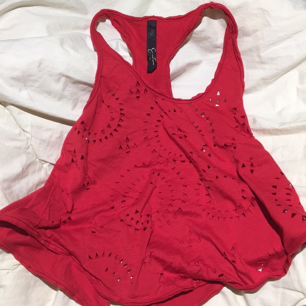 NWOT Jessica Simpson Triangle Cut-Outs Tank Top